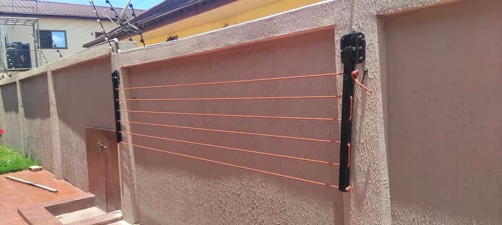 Downward-folding drying line — 6 lines, 2 poles