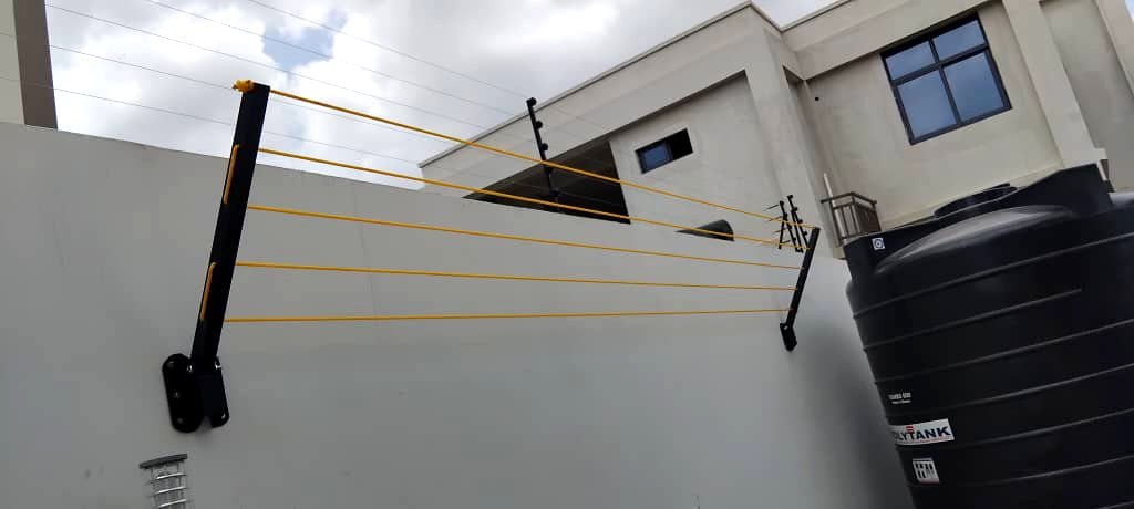 Upward-folding drying line — 5 lines, 2 poles