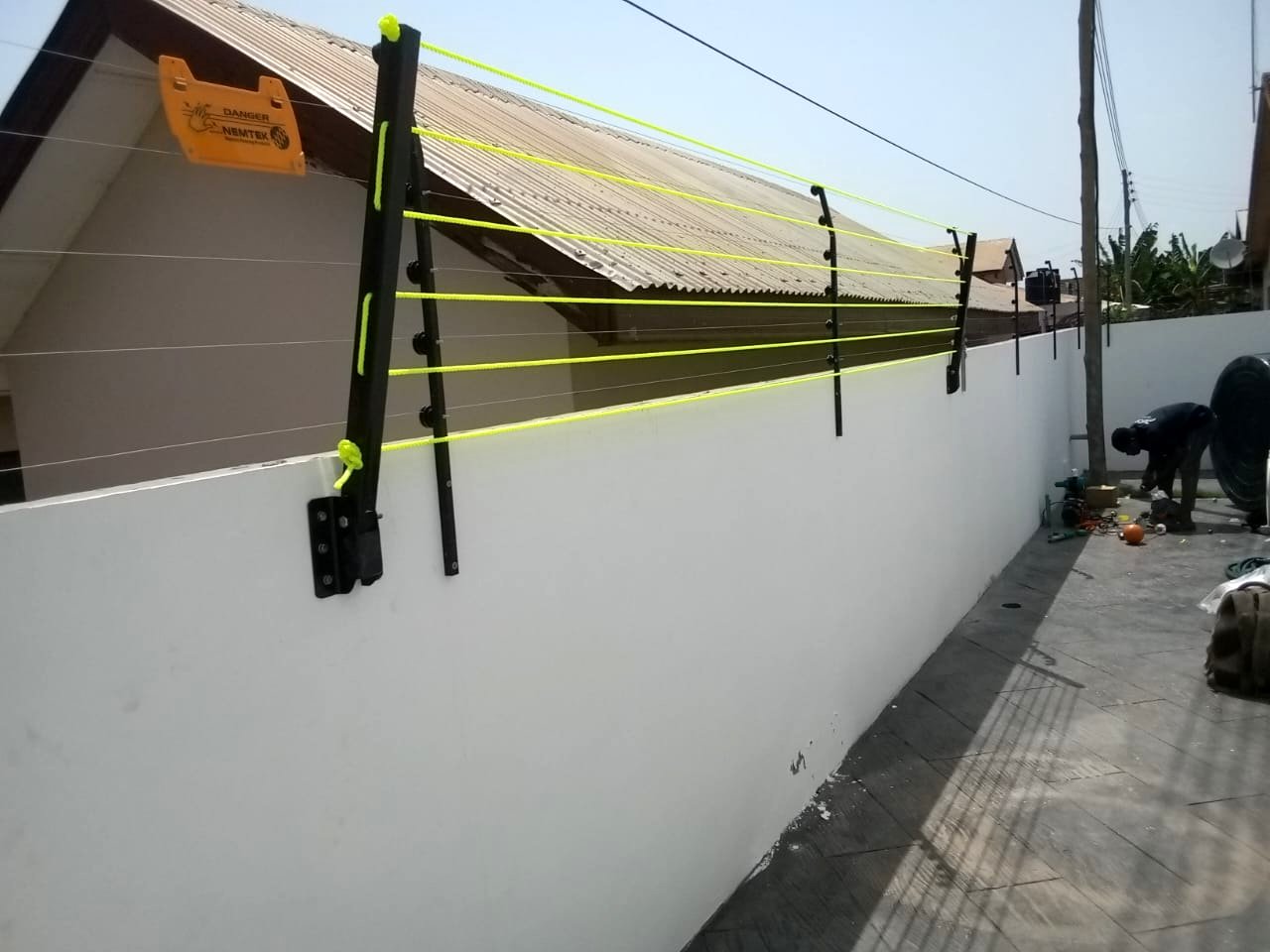 Upward-folding drying line — 5 lines, 2 poles