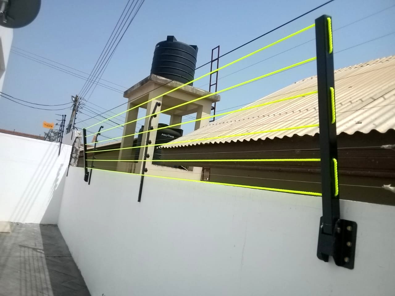 Upward-folding drying line — 6 lines, 2 poles
